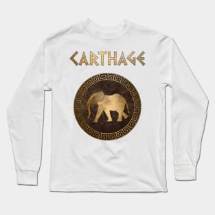 Ancient Carthage Hannibal War Elephant Long Sleeve T-Shirt